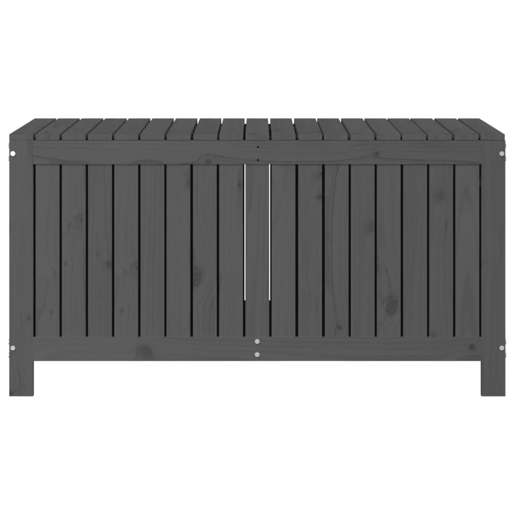 vidaXL Cutie de depozitare grădină, gri, 121x55x64 cm, lemn masiv pin vidaXL Cutie de depozitare grădină, gri, 121x55x64 cm, lemn masiv pin