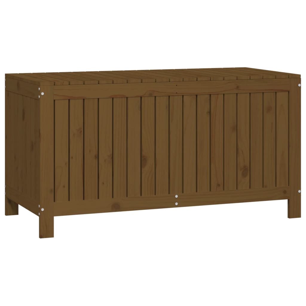 vidaXL Cutie depozitare grădină, maro miere, 121x55x64 cm, lemn pin vidaXL Cutie depozitare grădină, maro miere, 121x55x64 cm, lemn pin
