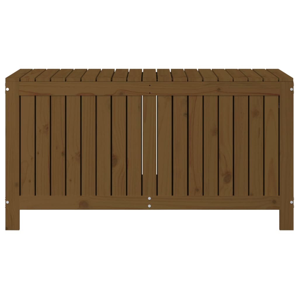 vidaXL Cutie depozitare grădină, maro miere, 121x55x64 cm, lemn pin vidaXL Cutie depozitare grădină, maro miere, 121x55x64 cm, lemn pin