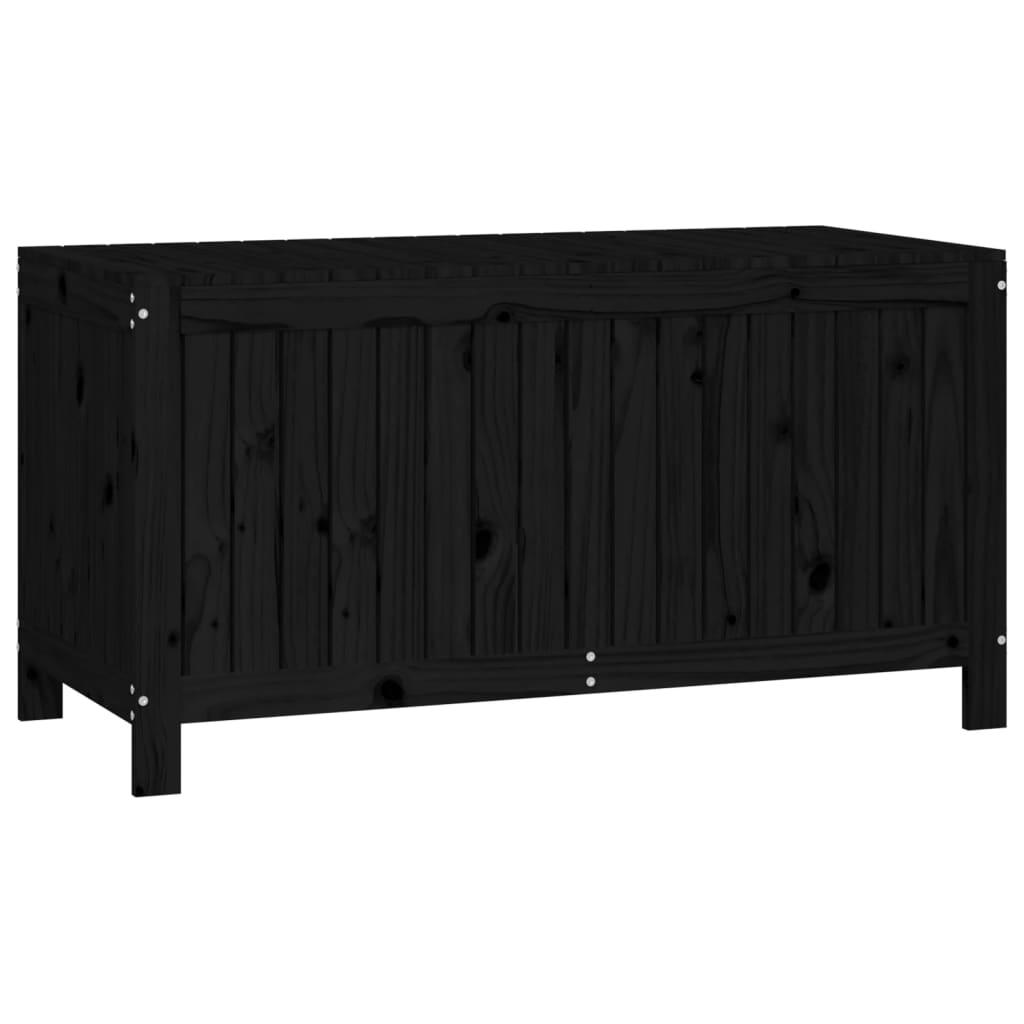 vidaXL Cutie de depozitare grădină, negru, 121x55x64 cm lemn masiv pin vidaXL Cutie de depozitare grădină, negru, 121x55x64 cm lemn masiv pin