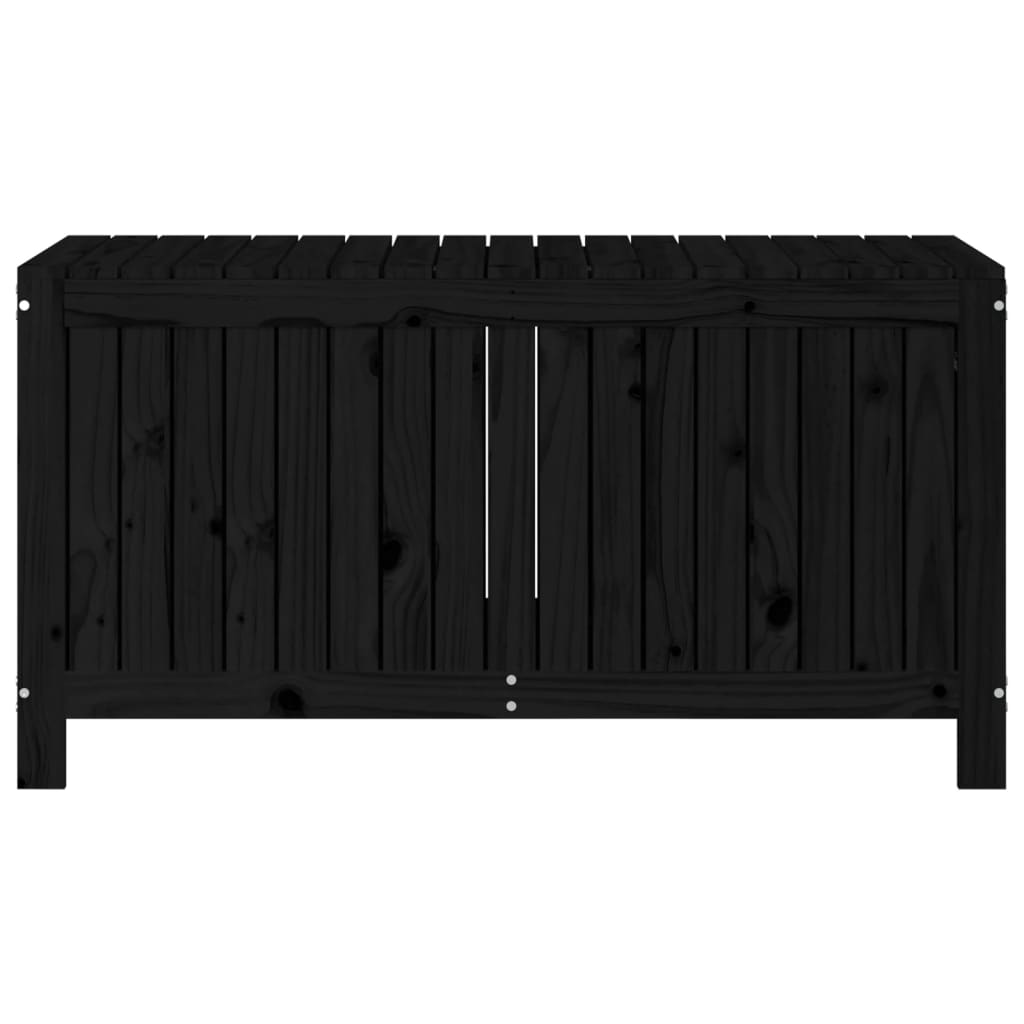vidaXL Cutie de depozitare grădină, negru, 121x55x64 cm lemn masiv pin vidaXL Cutie de depozitare grădină, negru, 121x55x64 cm lemn masiv pin