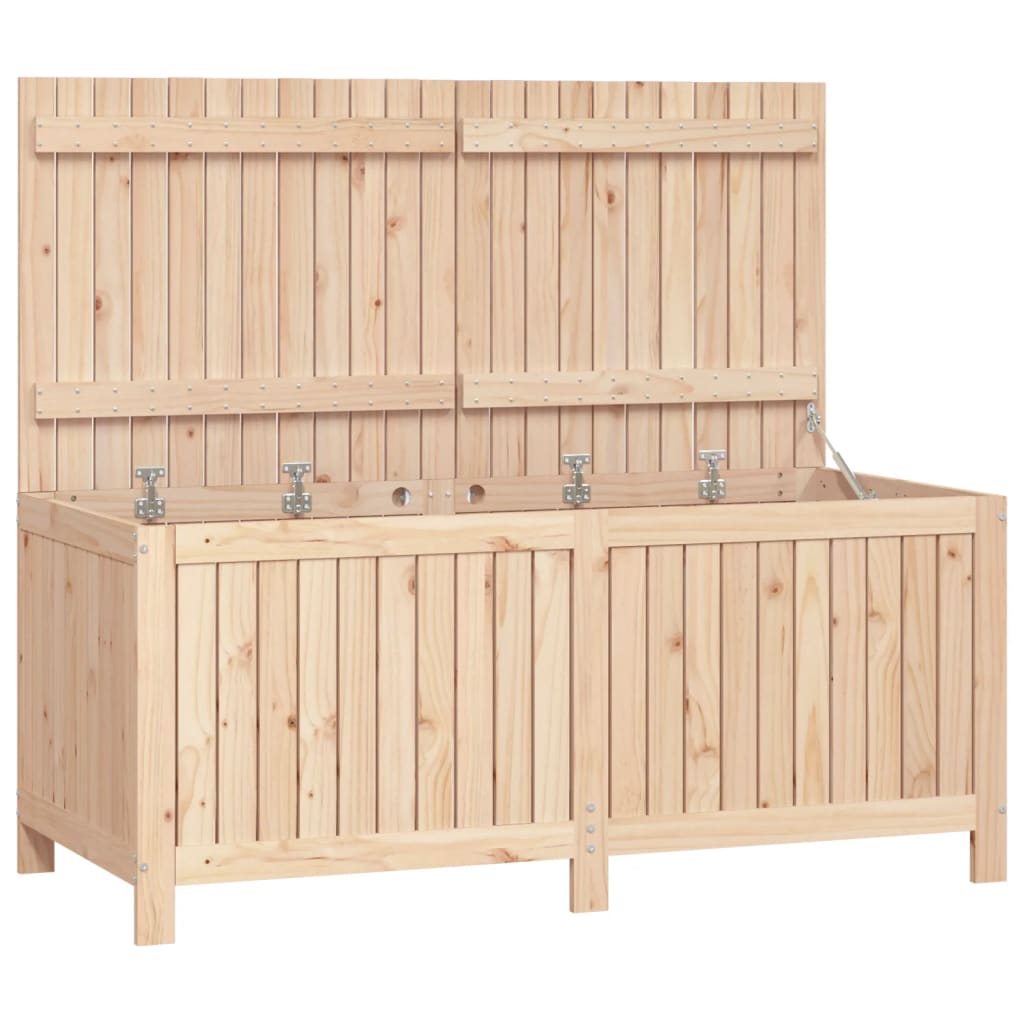 vidaXL Cutie de depozitare grădină, 147x68x64 cm, lemn masiv de pin