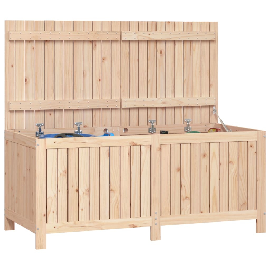 vidaXL Cutie de depozitare grădină, 147x68x64 cm, lemn masiv de pin