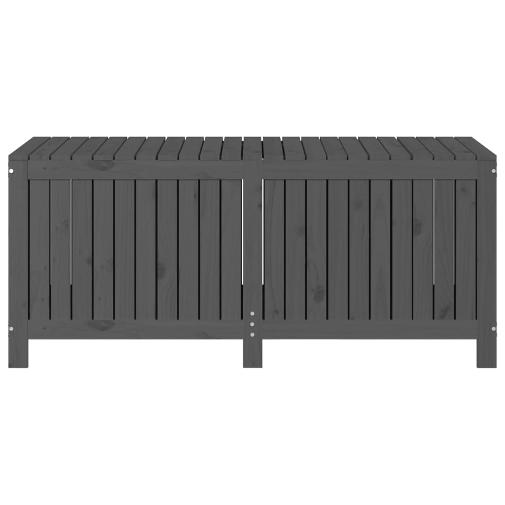 vidaXL Cutie de depozitare grădină, gri, 147x68x64 cm, lemn masiv pin vidaXL Cutie de depozitare grădină, gri, 147x68x64 cm, lemn masiv pin