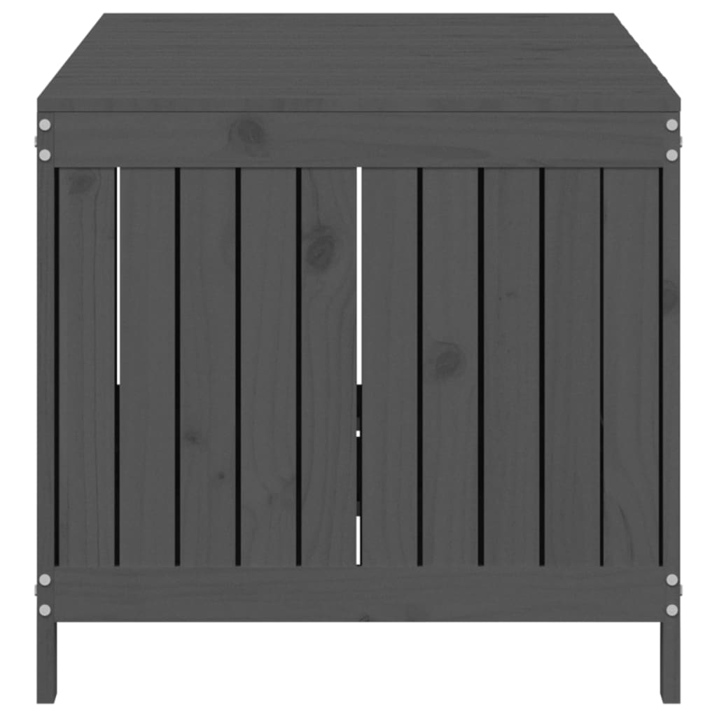 vidaXL Cutie de depozitare grădină, gri, 147x68x64 cm, lemn masiv pin vidaXL Cutie de depozitare grădină, gri, 147x68x64 cm, lemn masiv pin