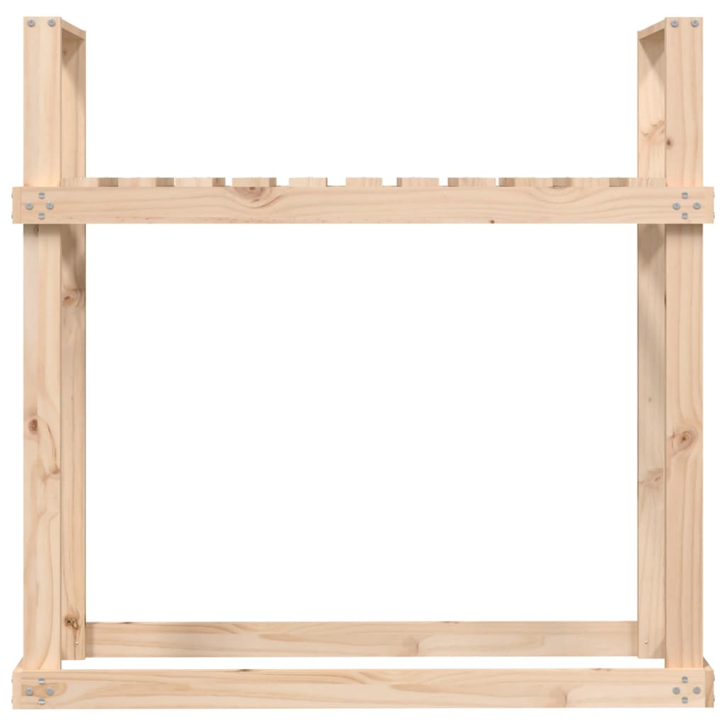 vidaXL Rastel pentru lemne de foc, 110x35x108,5 cm, lemn masiv de pin vidaXL Rastel pentru lemne de foc, 110x35x108,5 cm, lemn masiv de pin