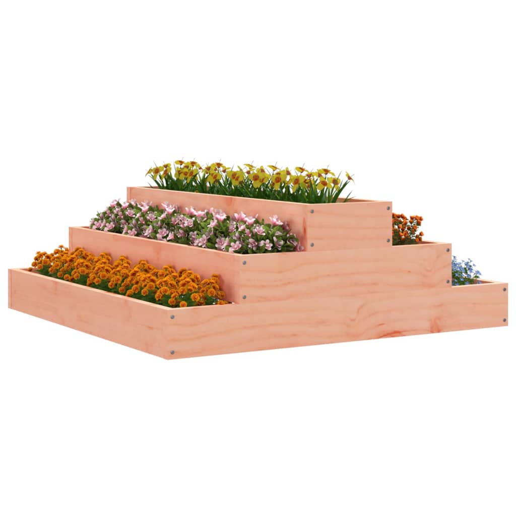 vidaXL Jardinieră, 80x80x27 cm, lemn masiv douglas