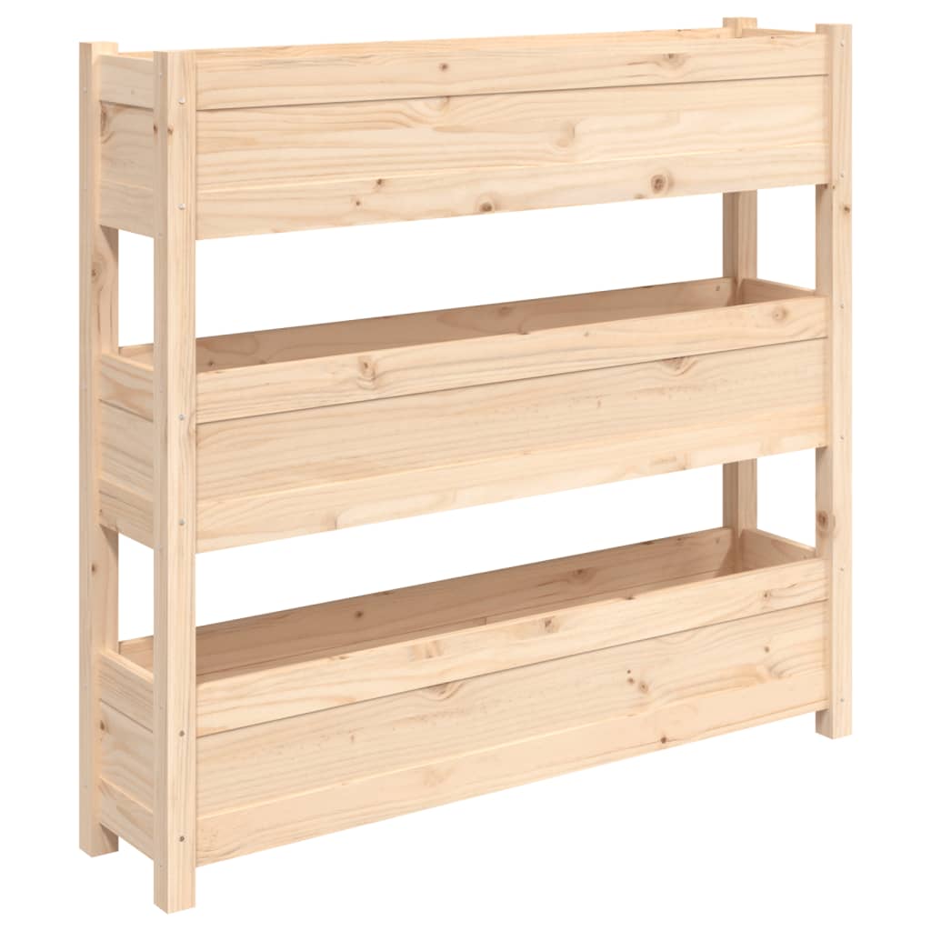 vidaXL Jardinieră, 112x25x104,5 cm, lemn masiv de pin vidaXL Jardinieră, 112x25x104,5 cm, lemn masiv de pin