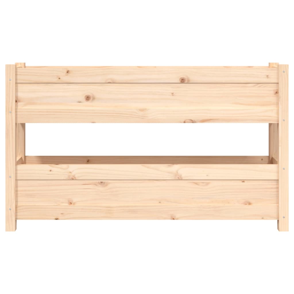 vidaXL Jardinieră, 112x25x66 cm, lemn masiv de pin