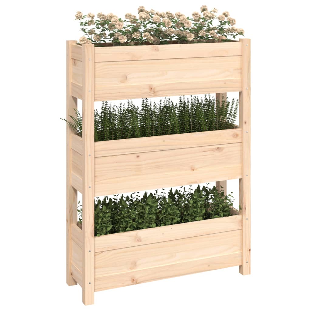 vidaXL Jardinieră, 77x25x104,5 cm, lemn masiv de pin vidaXL Jardinieră, 77x25x104,5 cm, lemn masiv de pin
