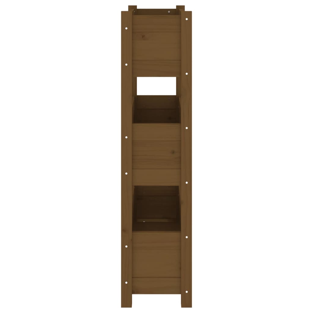 vidaXL Jardinieră, maro miere, 77 x 25 x 104,5 cm, lemn masiv de pin