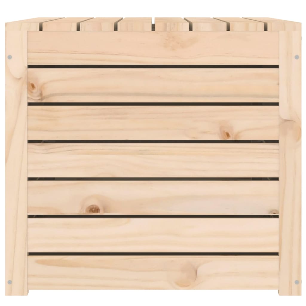 vidaXL Ladă depozitare grădină, 101x50,5x46,5cm, lemn masiv pin vidaXL Ladă depozitare grădină, 101x50,5x46,5cm, lemn masiv pin