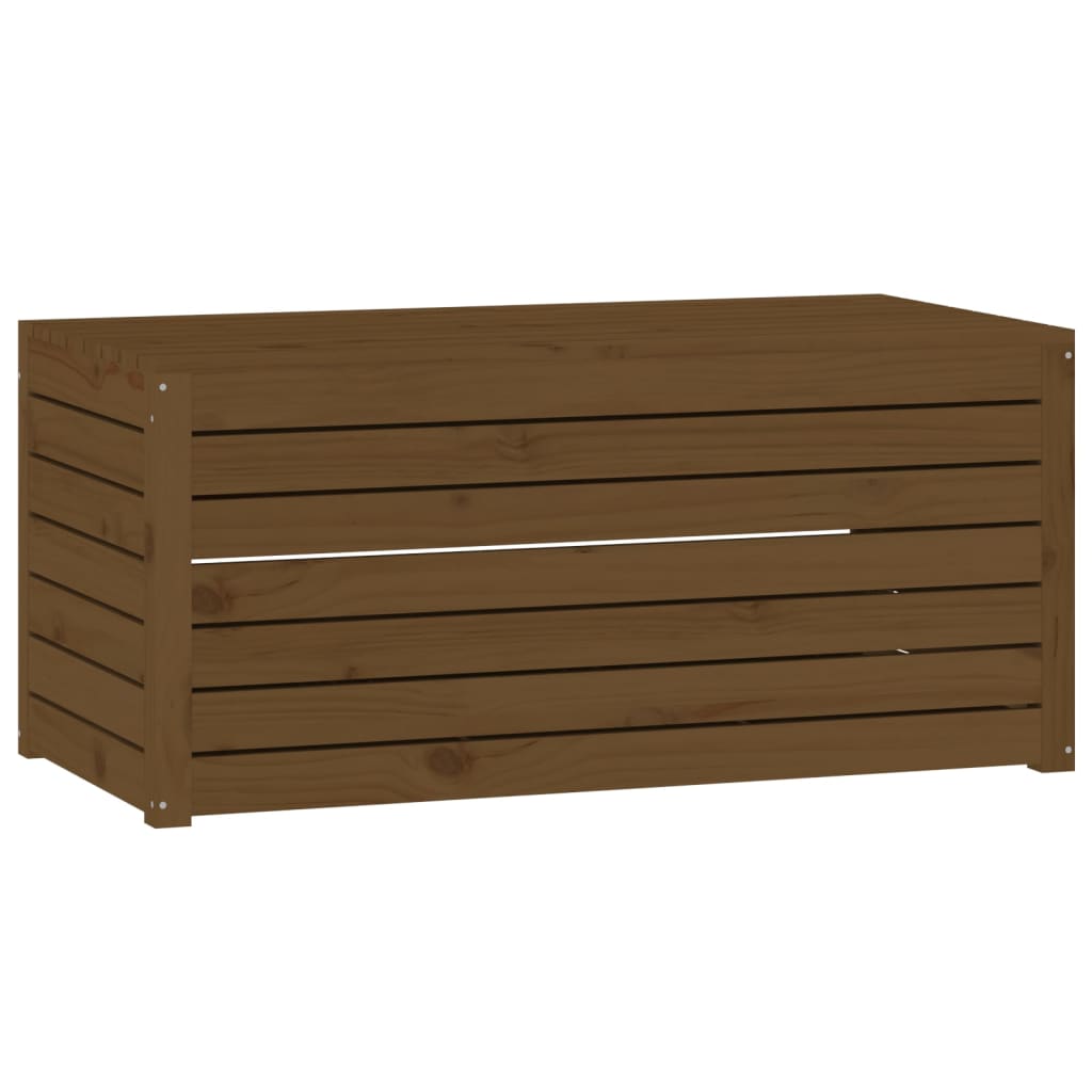 vidaXL Ladă depozitare grădină, maro, 101x50,5x46,5cm, lemn masiv pin vidaXL Ladă depozitare grădină, maro, 101x50,5x46,5cm, lemn masiv pin