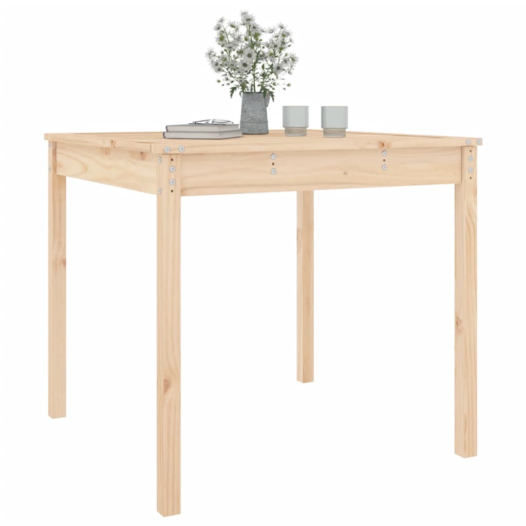 vidaXL Măsuță de grădină, 82,5x82,5x76 cm, lemn masiv de pin