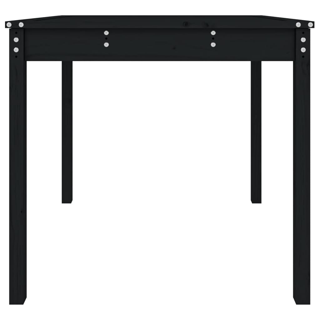vidaXL Măsuță de grădină, negru, 82,5x82,5x76 cm, lemn masiv de pin vidaXL Măsuță de grădină, negru, 82,5x82,5x76 cm, lemn masiv de pin