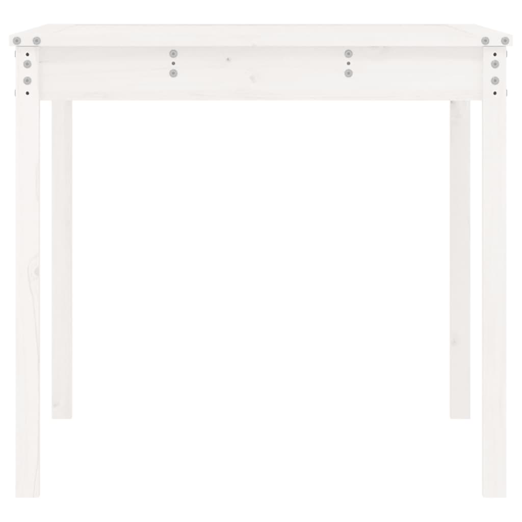 vidaXL Măsuță de grădină, alb, 121x82,5x76 cm, lemn masiv de pin vidaXL Măsuță de grădină, alb, 121x82,5x76 cm, lemn masiv de pin
