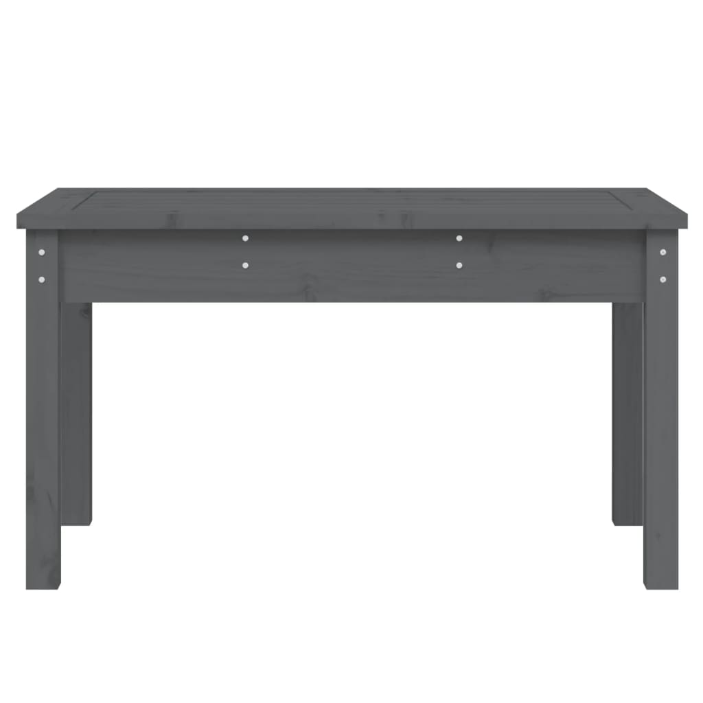 vidaXL Bancă de grădină, gri, 80x44x45 cm, lemn masiv de pin vidaXL Bancă de grădină, gri, 80x44x45 cm, lemn masiv de pin
