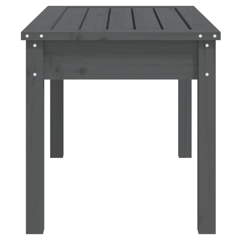 vidaXL Bancă de grădină, gri, 80x44x45 cm, lemn masiv de pin vidaXL Bancă de grădină, gri, 80x44x45 cm, lemn masiv de pin