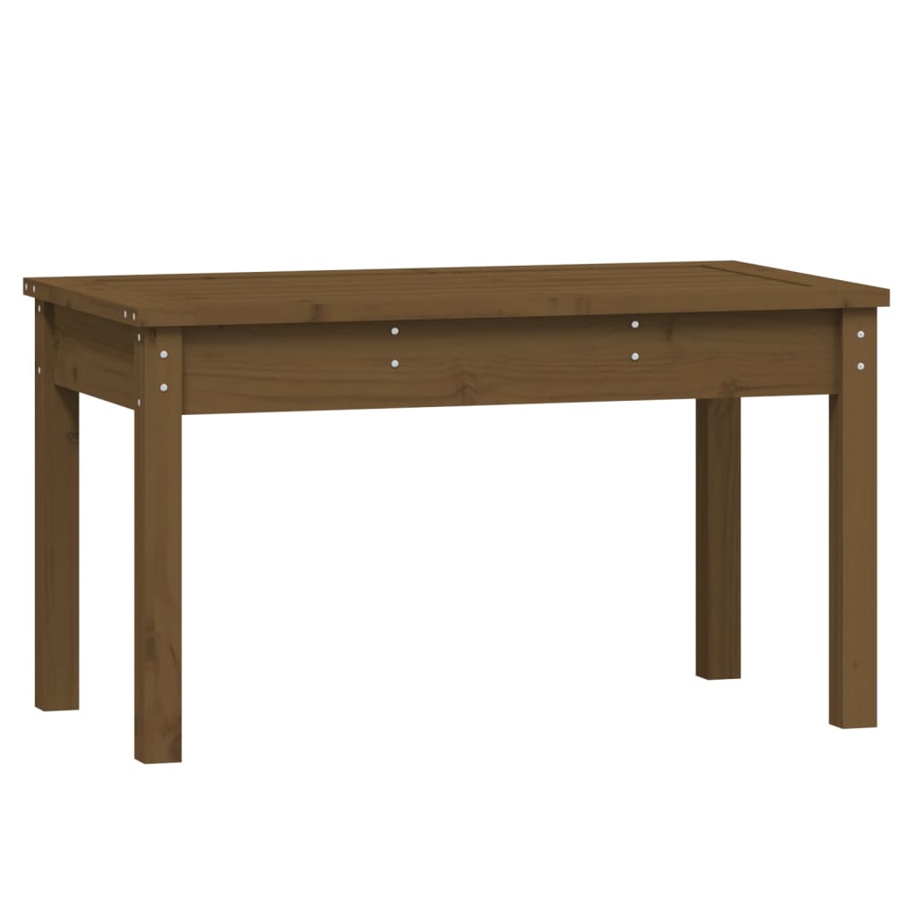 vidaXL Bancă de grădină, maro miere, 80x44x45 cm, lemn masiv de pin vidaXL Bancă de grădină, maro miere, 80x44x45 cm, lemn masiv de pin