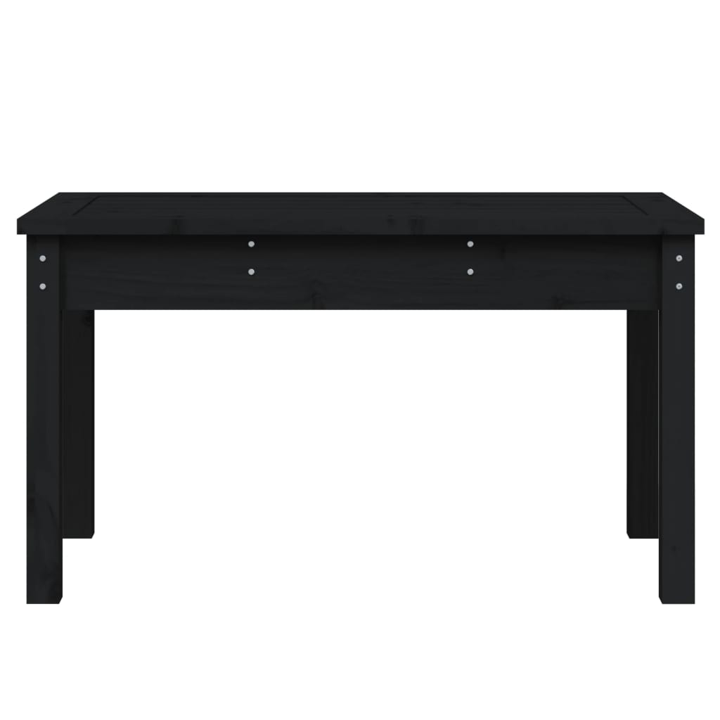 vidaXL Bancă de grădină, negru, 80x44x45 cm, lemn masiv de pin vidaXL Bancă de grădină, negru, 80x44x45 cm, lemn masiv de pin