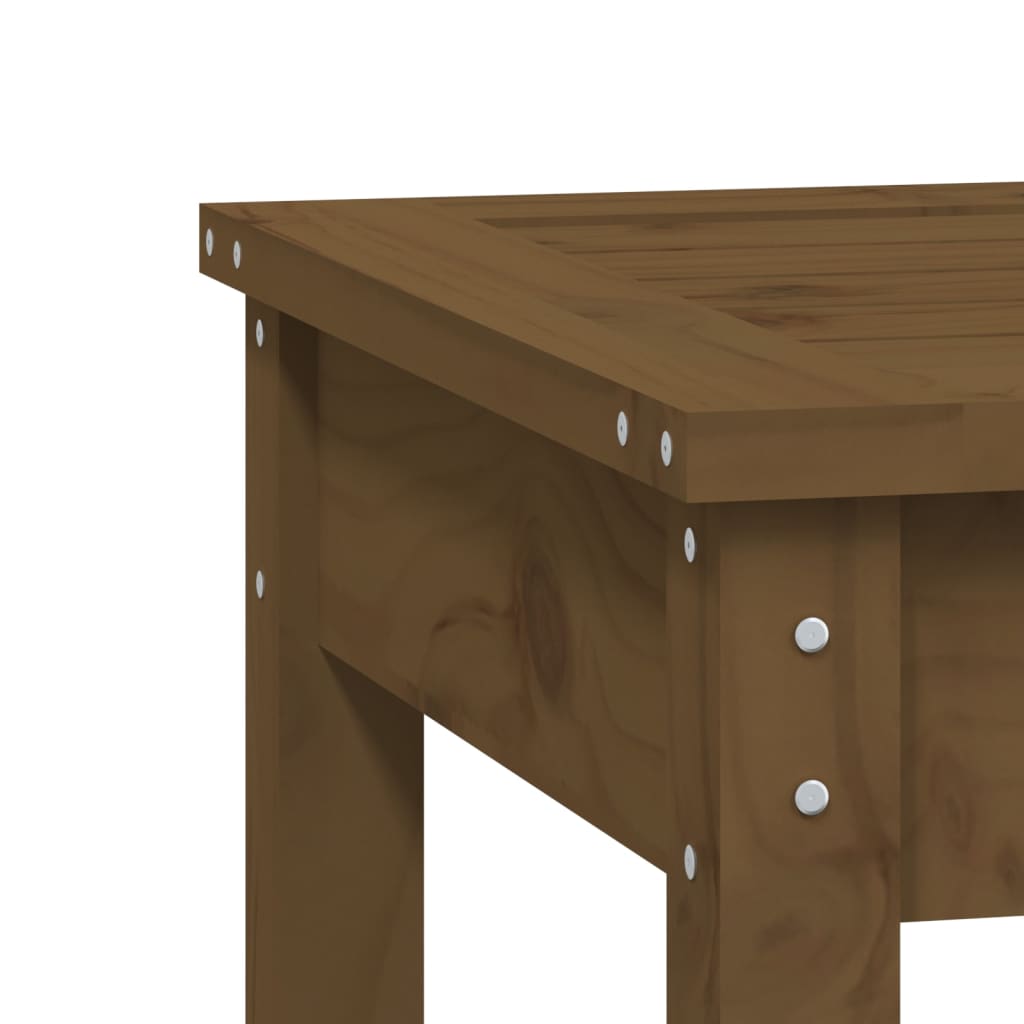 vidaXL Bancă de grădină, maro miere, 109x44x45 cm, lemn masiv de pin