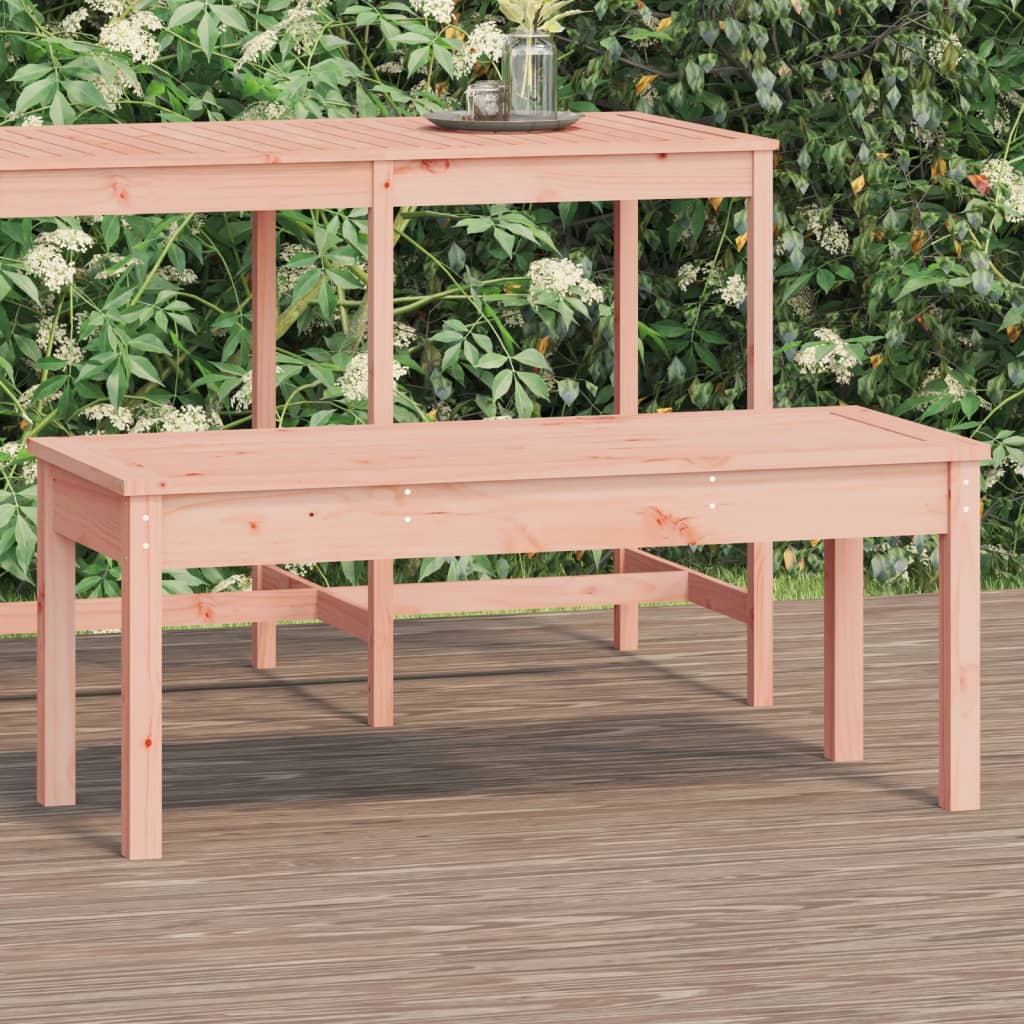 vidaXL Bancă de grădină, 109x44x45 cm, lemn masiv Douglas vidaXL Bancă de grădină, 109x44x45 cm, lemn masiv Douglas
