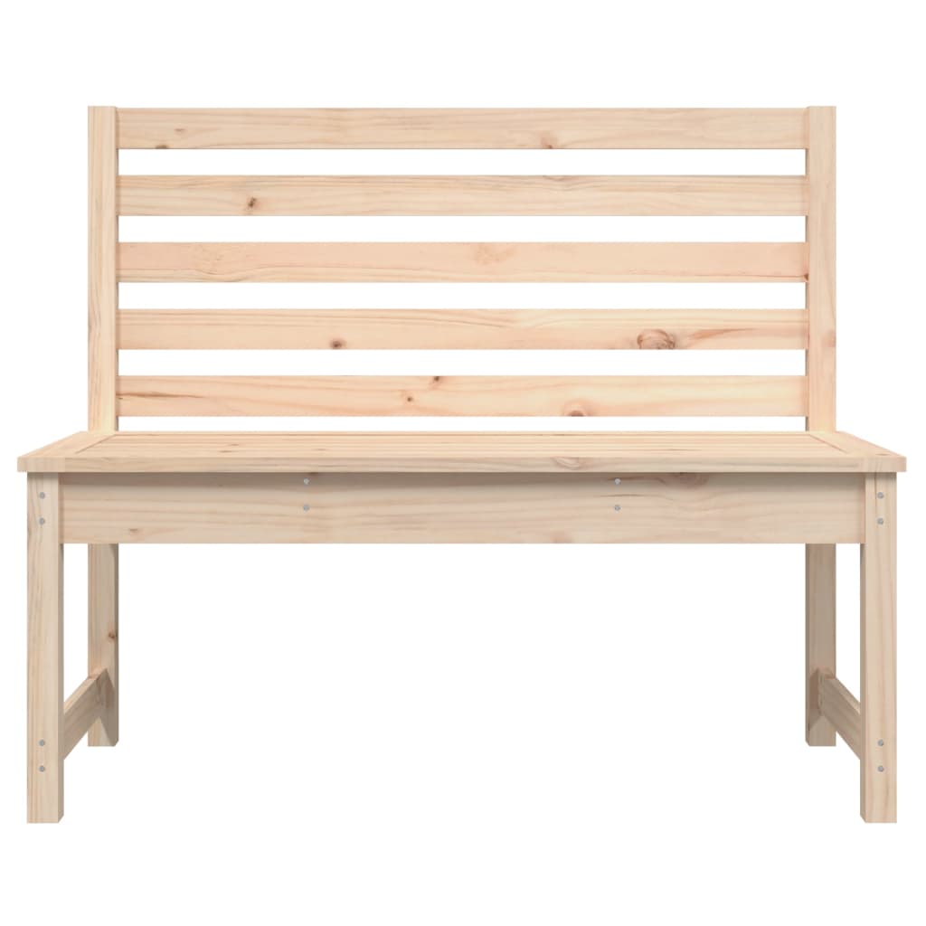 vidaXL Bancă de grădină, 109 cm, lemn masiv de pin vidaXL Bancă de grădină, 109 cm, lemn masiv de pin