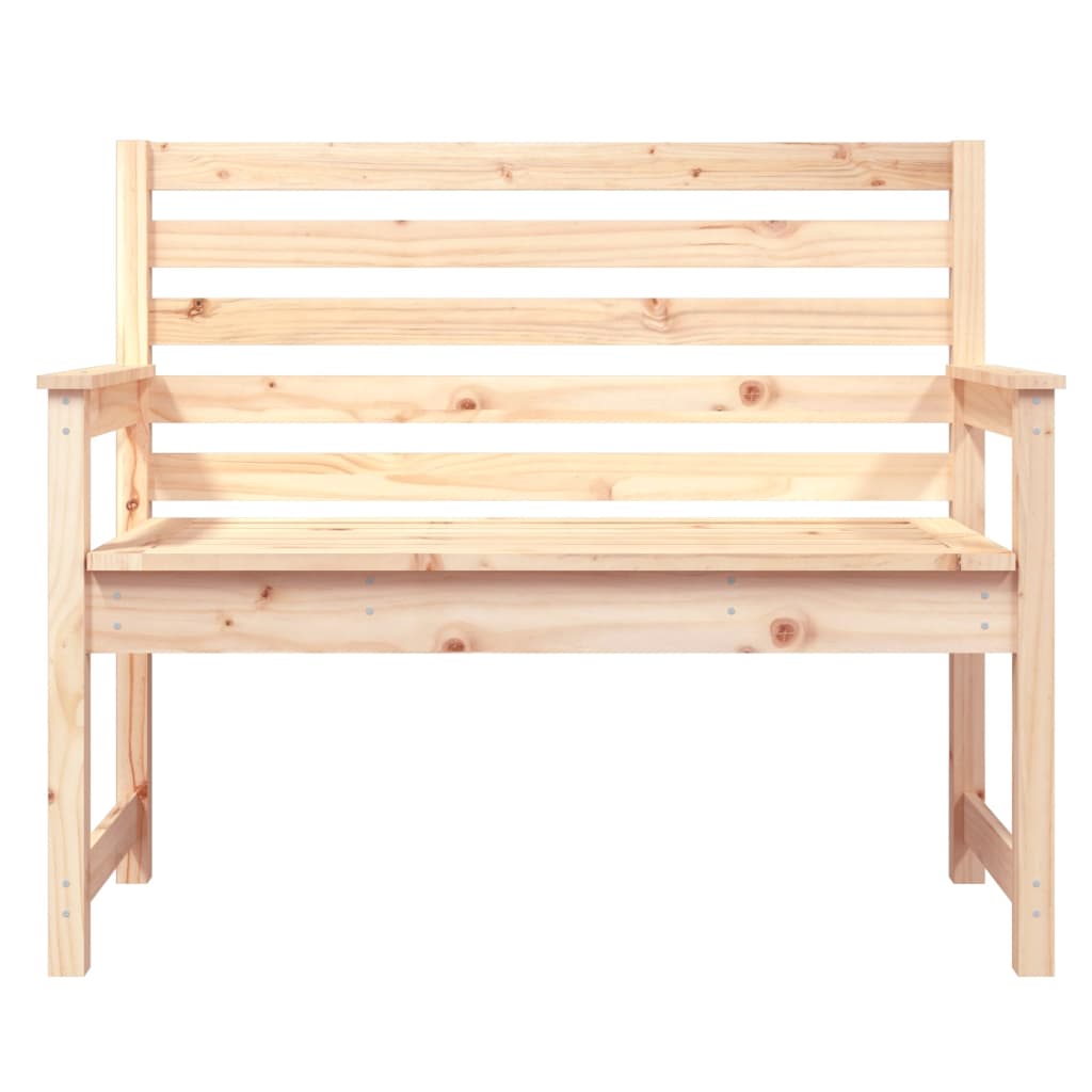 vidaXL Bancă de grădină, 109x48x91,5 cm, lemn masiv de pin vidaXL Bancă de grădină, 109x48x91,5 cm, lemn masiv de pin