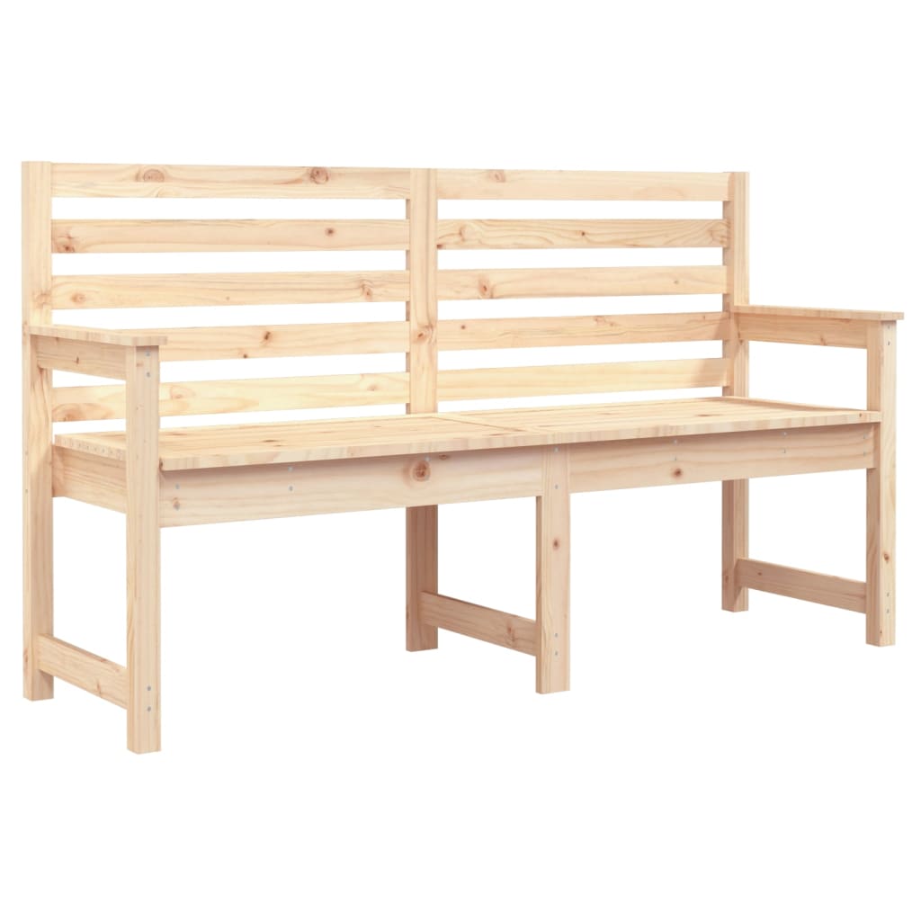 vidaXL Bancă de grădină, 159,5x48x91,5 cm, lemn masiv de pin vidaXL Bancă de grădină, 159,5x48x91,5 cm, lemn masiv de pin