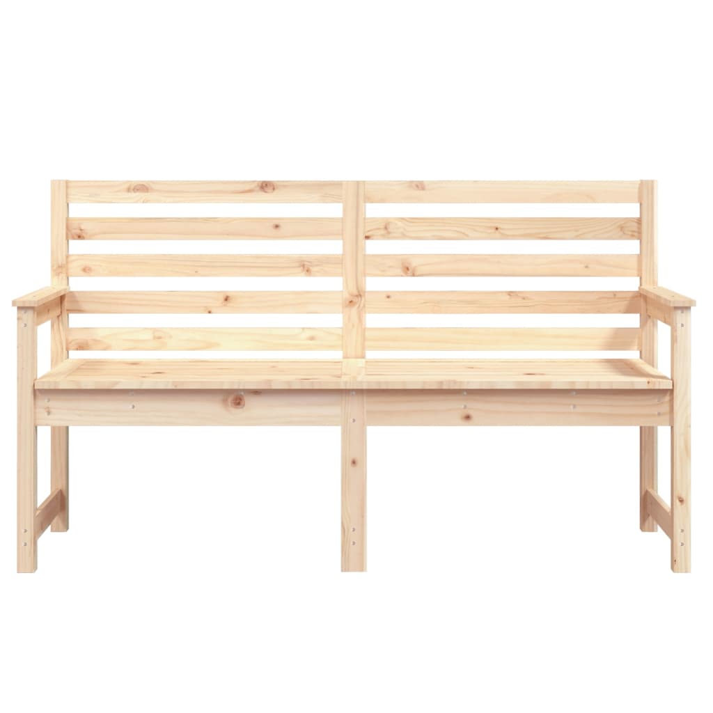 vidaXL Bancă de grădină, 159,5x48x91,5 cm, lemn masiv de pin vidaXL Bancă de grădină, 159,5x48x91,5 cm, lemn masiv de pin