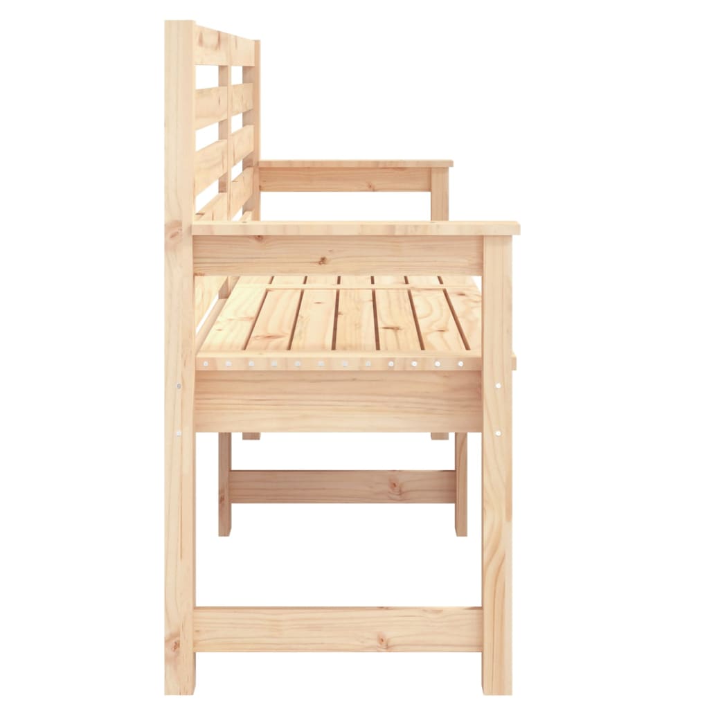 vidaXL Bancă de grădină, 159,5x48x91,5 cm, lemn masiv de pin vidaXL Bancă de grădină, 159,5x48x91,5 cm, lemn masiv de pin