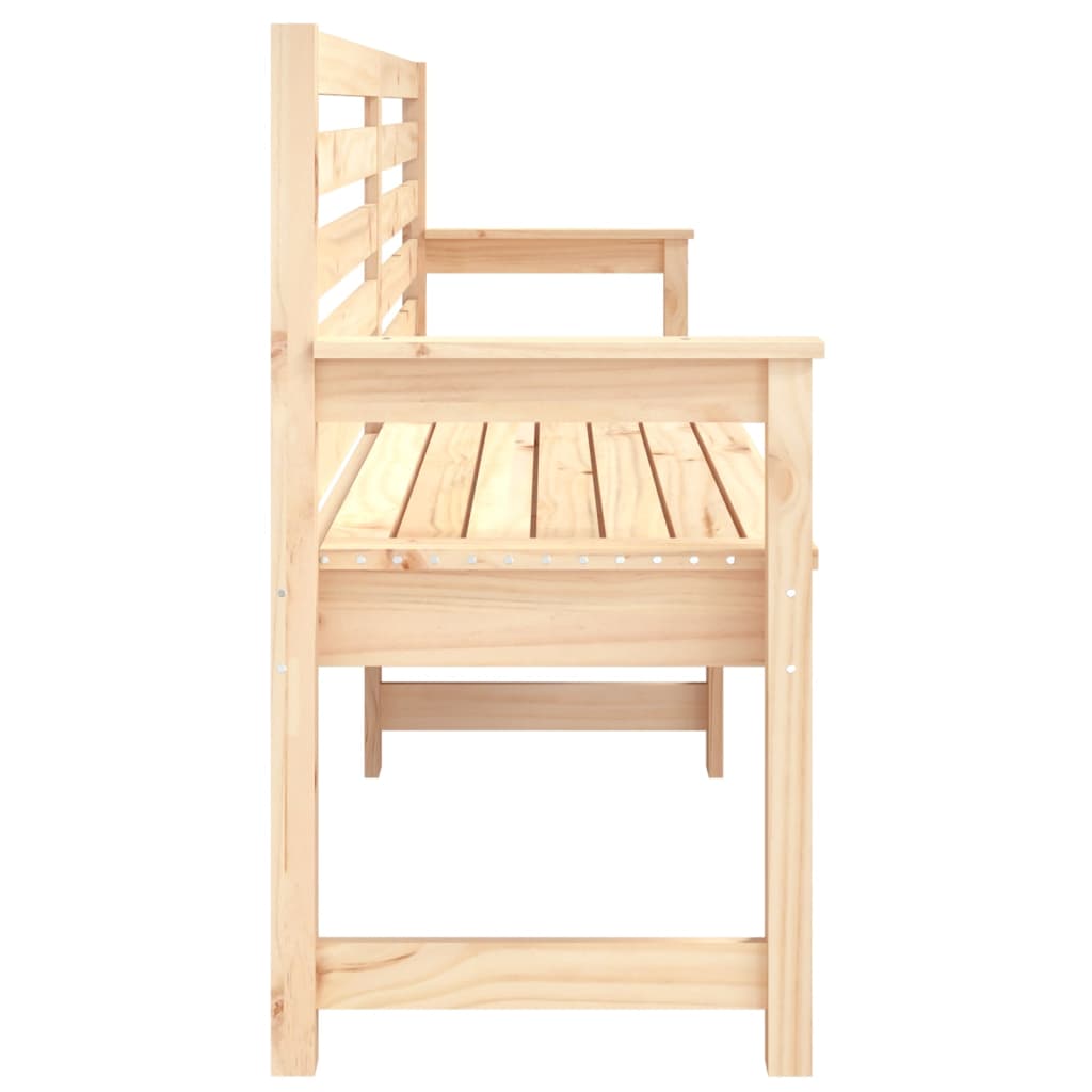 vidaXL Bancă de grădină, 203,5x48x91,5 cm, lemn masiv de pin vidaXL Bancă de grădină, 203,5x48x91,5 cm, lemn masiv de pin