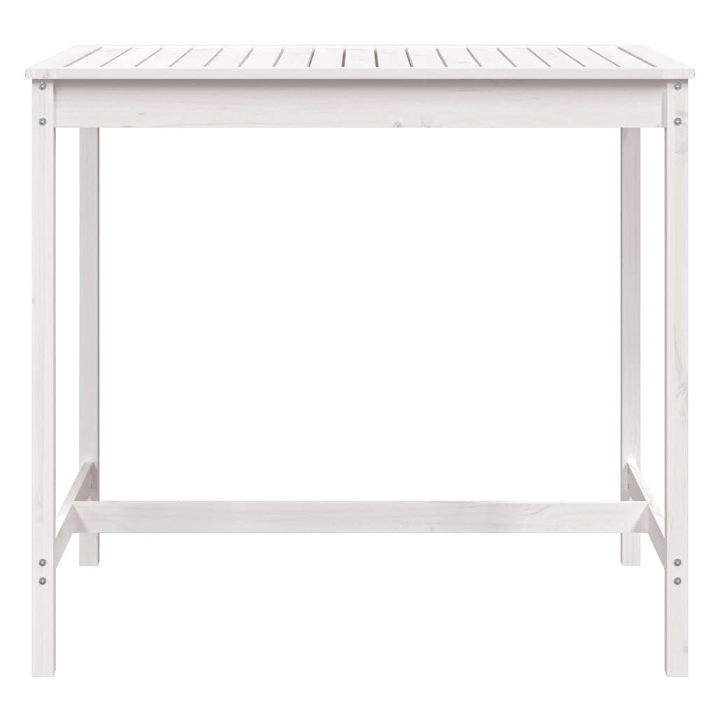 vidaXL Măsuță de grădină, alb, 121x82,5x110 cm, lemn masiv de pin vidaXL Măsuță de grădină, alb, 121x82,5x110 cm, lemn masiv de pin
