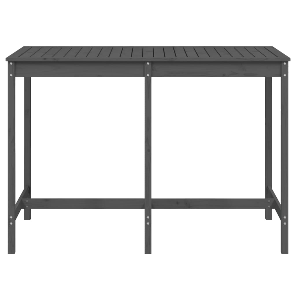 vidaXL Masă de grădină, gri, 159,5x82,5x110 cm, lemn masiv de pin vidaXL Masă de grădină, gri, 159,5x82,5x110 cm, lemn masiv de pin