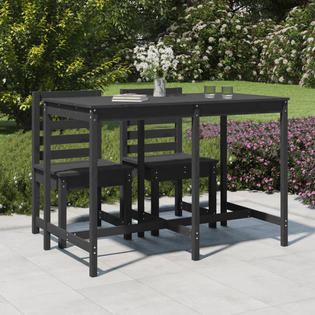 vidaXL Masă de grădină, gri, 159,5x82,5x110 cm, lemn masiv de pin vidaXL Masă de grădină, gri, 159,5x82,5x110 cm, lemn masiv de pin