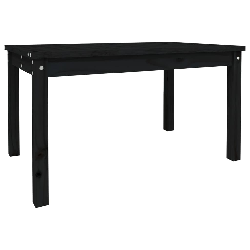vidaXL Măsuță de grădină, negru, 82,5x50,5x45 cm, lemn masiv de pin vidaXL Măsuță de grădină, negru, 82,5x50,5x45 cm, lemn masiv de pin