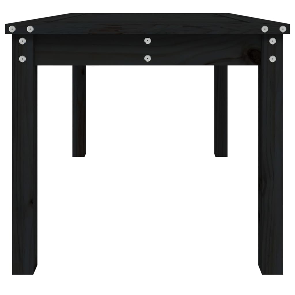 vidaXL Măsuță de grădină, negru, 82,5x50,5x45 cm, lemn masiv de pin vidaXL Măsuță de grădină, negru, 82,5x50,5x45 cm, lemn masiv de pin