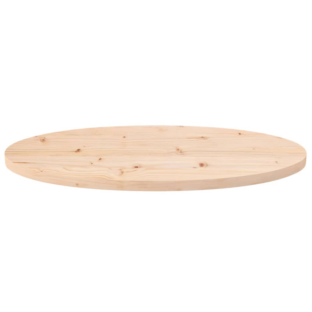 vidaXL Blat de masă, 60x30x2,5 cm, lemn masiv de pin, oval