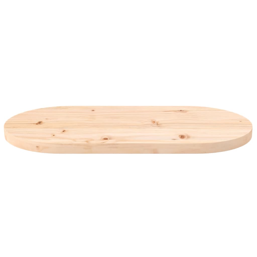 vidaXL Blat de masă, 60x30x2,5 cm, lemn masiv de pin, oval
