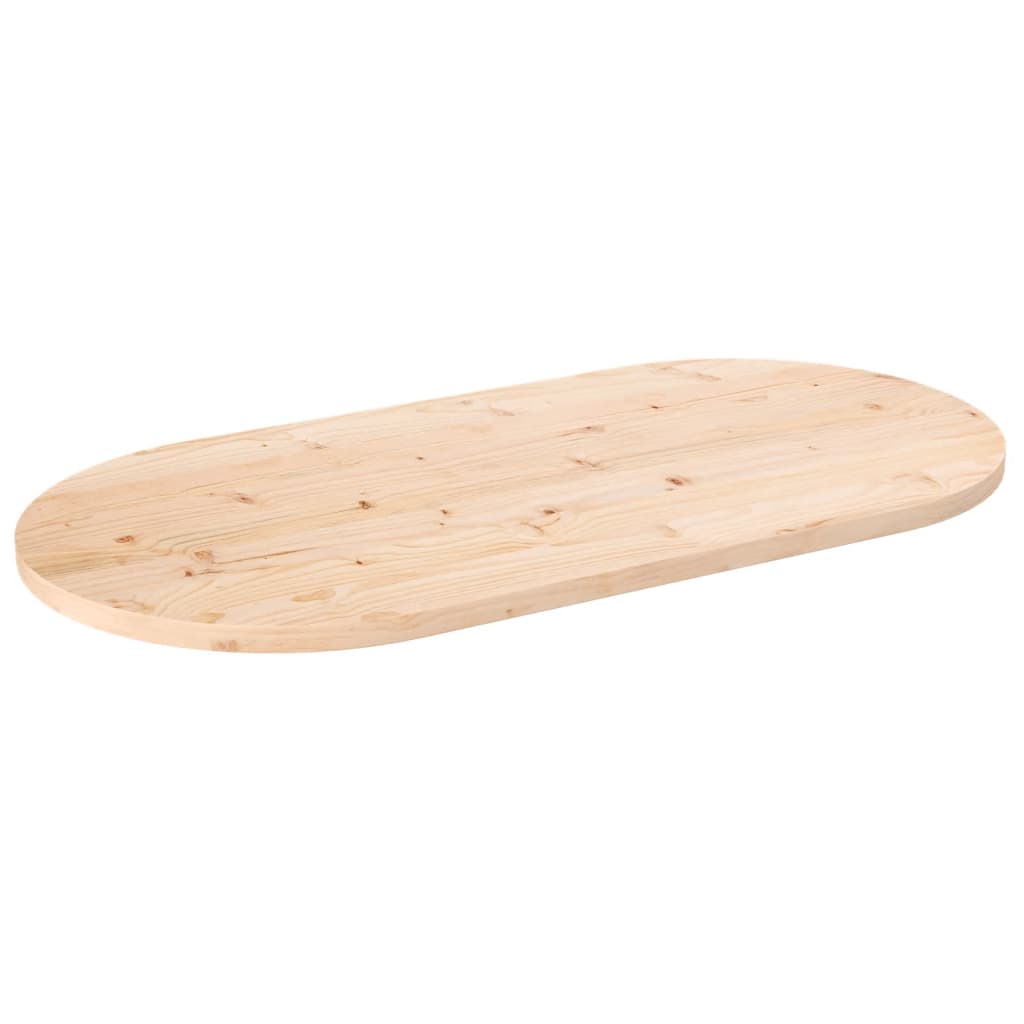 vidaXL Blat de masă, 100x50x2,5 cm, lemn masiv de pin, oval vidaXL Blat de masă, 100x50x2,5 cm, lemn masiv de pin, oval