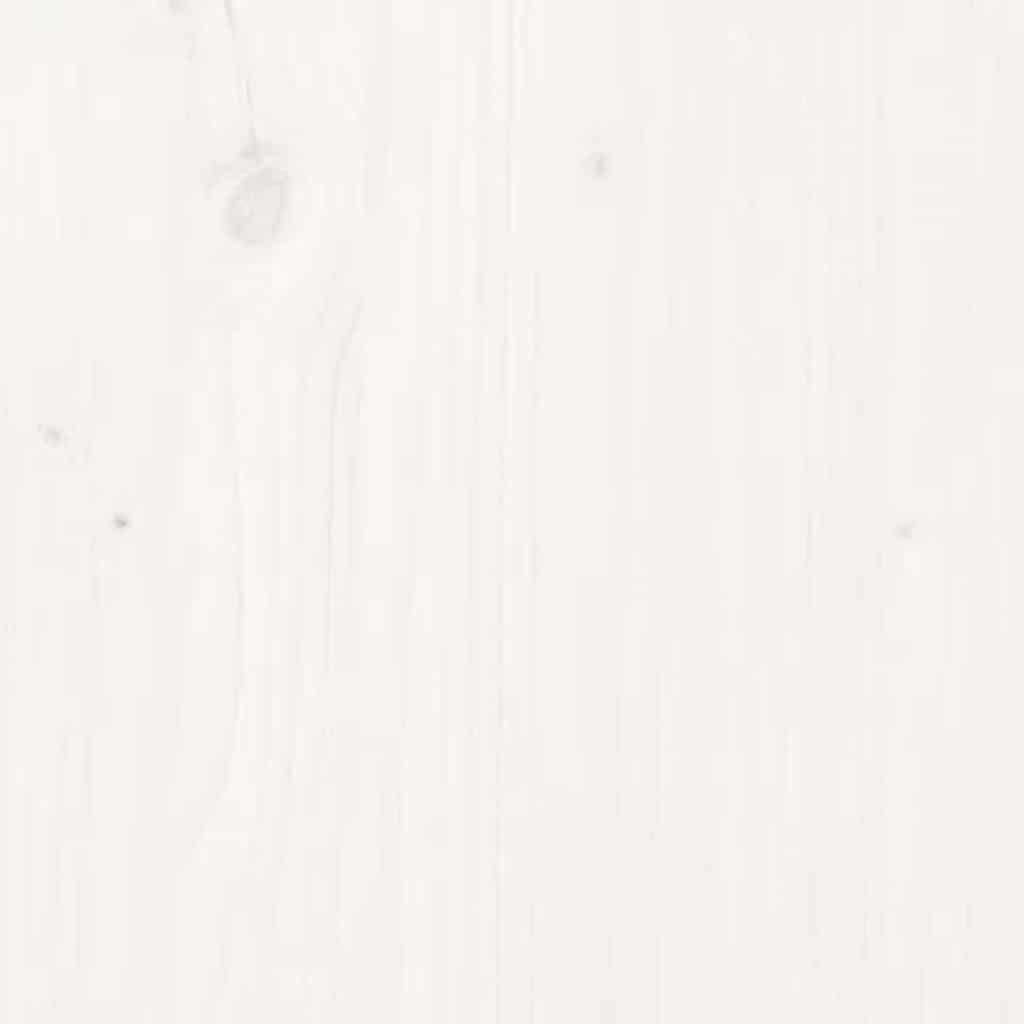 vidaXL Blat de masă, alb, 80x80x2,5 cm, lemn masiv de pin, pătrat