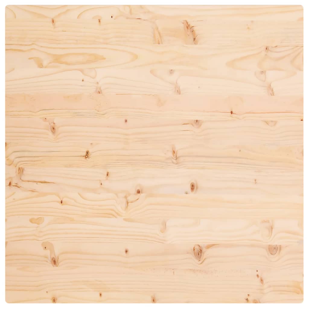 vidaXL Blat de masă, 90x90x2,5 cm, lemn masiv de pin, pătrat
