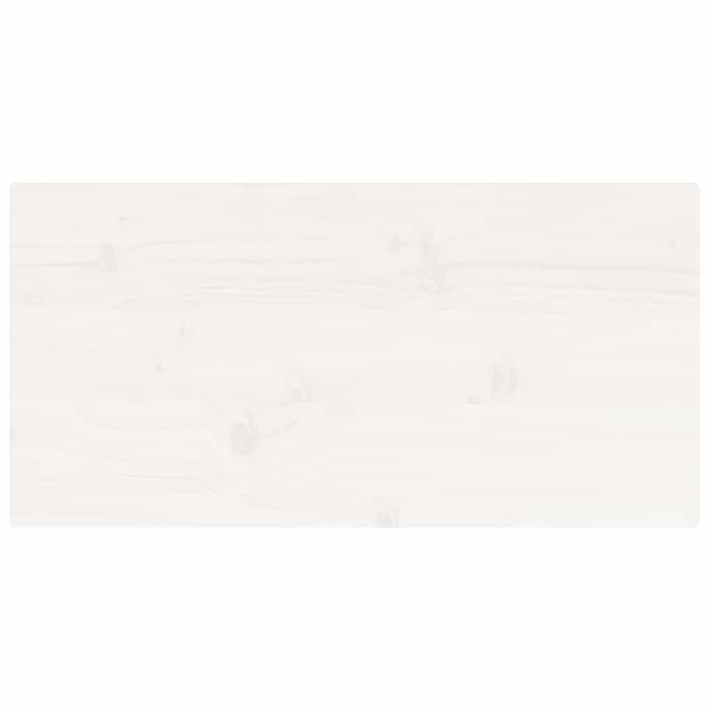 vidaXL Blat de masă alb 80x40x2,5 cm lemn masiv de pin dreptunghiular vidaXL Blat de masă alb 80x40x2,5 cm lemn masiv de pin dreptunghiular