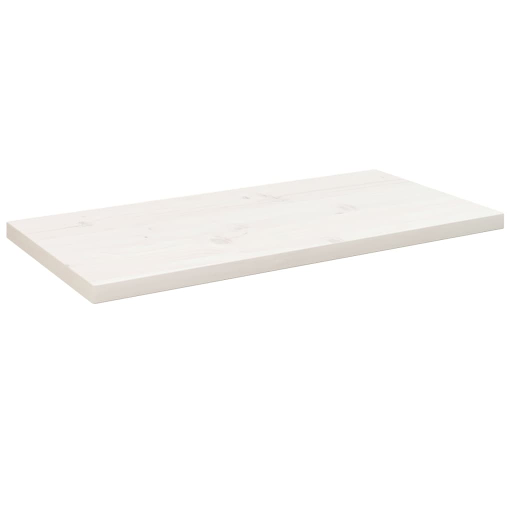 vidaXL Blat de masă alb 80x40x2,5 cm lemn masiv de pin dreptunghiular vidaXL Blat de masă alb 80x40x2,5 cm lemn masiv de pin dreptunghiular
