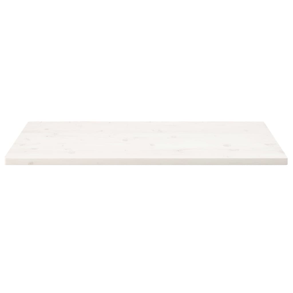vidaXL Blat de masă alb 100x50x2,5 cm lemn masiv de pin dreptunghiular vidaXL Blat de masă alb 100x50x2,5 cm lemn masiv de pin dreptunghiular