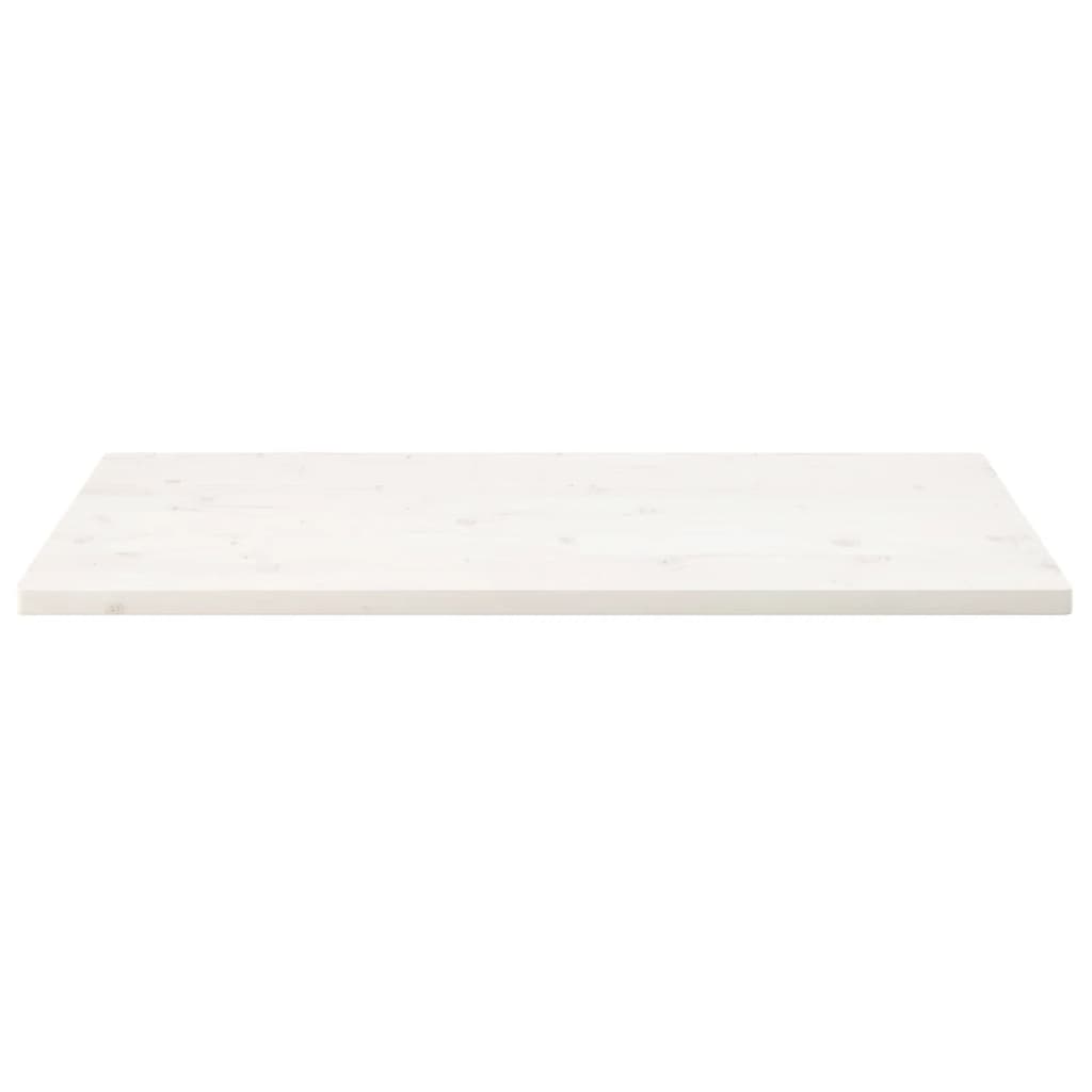 vidaXL Blat de masă alb 110x55x2,5 cm lemn masiv de pin dreptunghiular vidaXL Blat de masă alb 110x55x2,5 cm lemn masiv de pin dreptunghiular