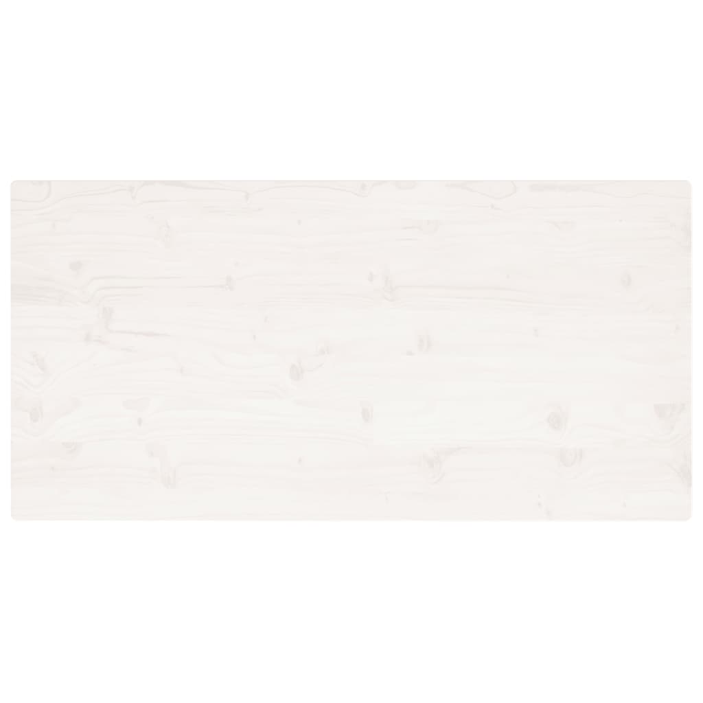 vidaXL Blat de masă alb 110x55x2,5 cm lemn masiv de pin dreptunghiular vidaXL Blat de masă alb 110x55x2,5 cm lemn masiv de pin dreptunghiular