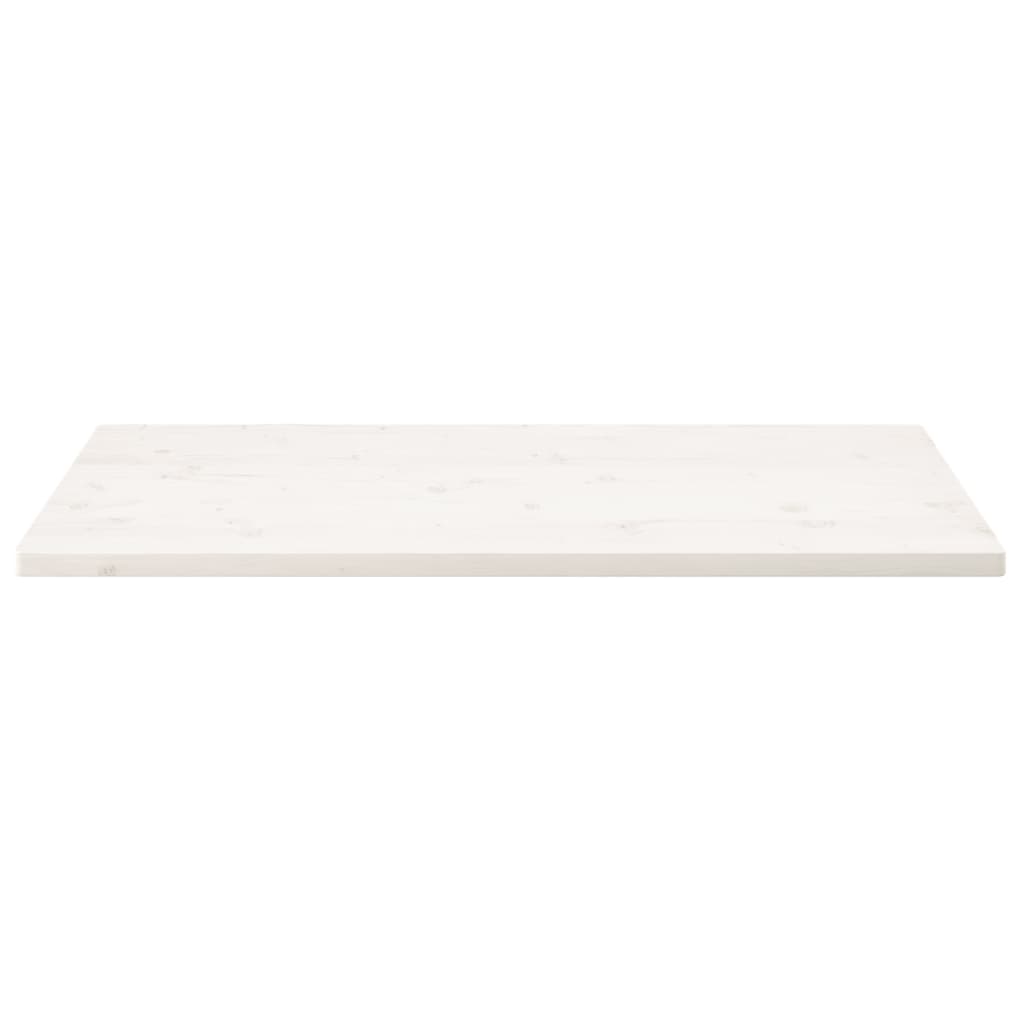 vidaXL Blat de masă alb 100x60x2,5 cm lemn masiv de pin dreptunghiular vidaXL Blat de masă alb 100x60x2,5 cm lemn masiv de pin dreptunghiular
