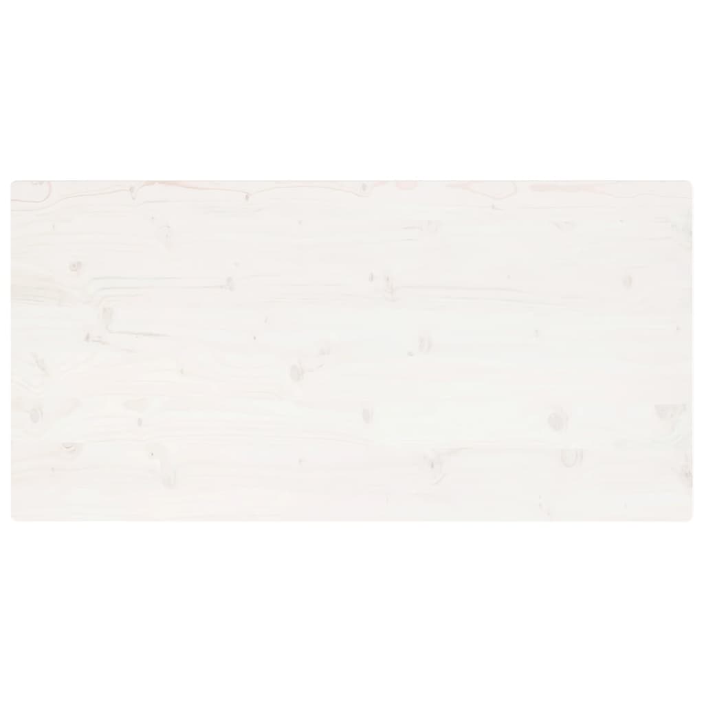 vidaXL Blat de masă alb 100x60x2,5 cm lemn masiv de pin dreptunghiular vidaXL Blat de masă alb 100x60x2,5 cm lemn masiv de pin dreptunghiular