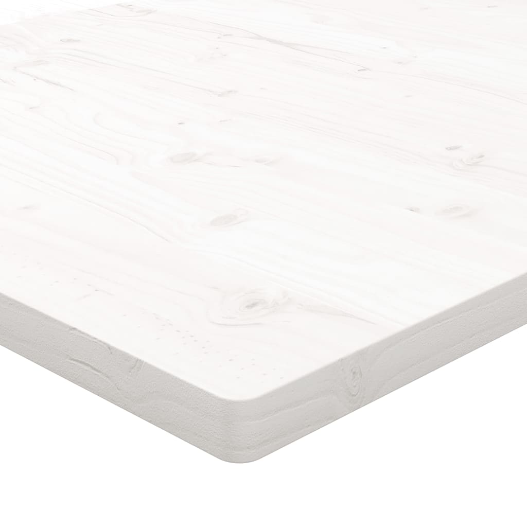 vidaXL Blat de masă alb 100x60x2,5 cm lemn masiv de pin dreptunghiular vidaXL Blat de masă alb 100x60x2,5 cm lemn masiv de pin dreptunghiular